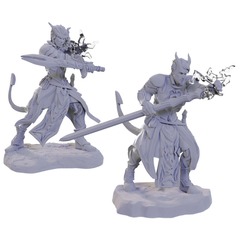 W22: Nolzur's Marvelous Miniatures - Tiefling Warlocks